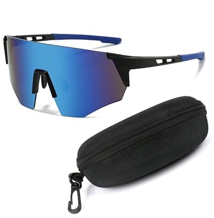 XFSRG Lunette Vitesse Cyclisme Homme Lunettes de Soleil Sport Vélo Lunettes Running Femme Protection UV Pour Cyclisme Course Conduite