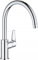 GROHE StartCurve, Küchenarmatur (Wasserhahn für die Küche, 360° Schwenkbereich, wassersparend dank variabler Mengenbegrenzung, werkzeugfreie Spülbecken-Montage), chrom, 31554001