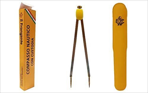 Il Frangente NF/29 Compasso nautico in ottone cromato a puntefisse 19 cm