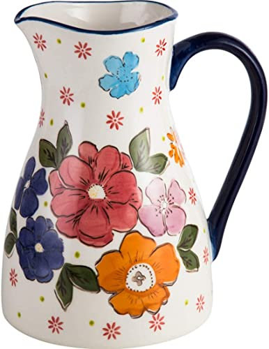 STmea Keramikkrug Vase Vintage Zitrone Antik Französisch Prägung Keramik Blumenvase Herz Krug (A2)