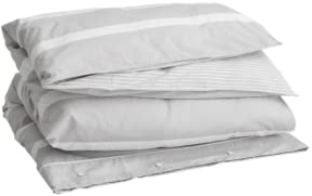 GANT Oxford Stripe Bettdeckenbezug einzeln 155x220cm Farbe Grey