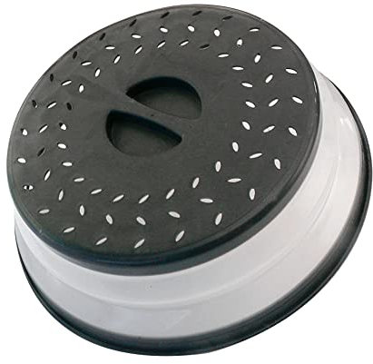 Cubierta plegable para salpicaduras de microondas para alimentos con alfombrillas de silicona, 10.5 pulgadas, apta para lavavajillas, cubierta de placa de microondas con ventilación de vapor,
