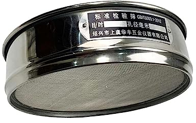 lmoikesz 1/1.25/2/2.5mm tamis Standard tamis de Test maille acier inoxydable sol tamis Compost plateau outil de jardinage écran poudre, Argent, 10 mailles [2mm]