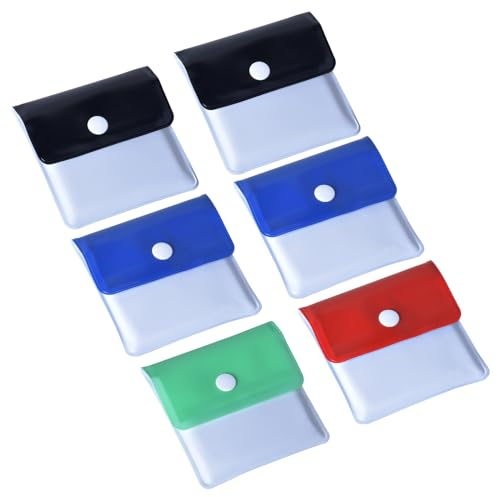 Focenat 6 Stück Taschenaschenbecher Feuerfestes PVC, Mini Aschenbecher Beutel, Reiseaschenbecher, Zigaretten Taschenascher, Aschentasche To Go für Raucher, Reise, Auto, Outdoor, Unterwegs