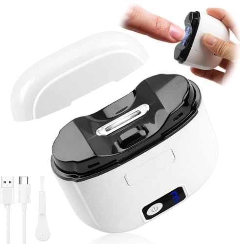 Cortauñas Eléctrico Uñas Eléctrico Tijeras Con 3 Velocidades Ajustable Portátil Cortador de Uñas Profesional con Luz LED Con función Automático y Pulidor Recargable USB C para Niños Adultos Ancianos