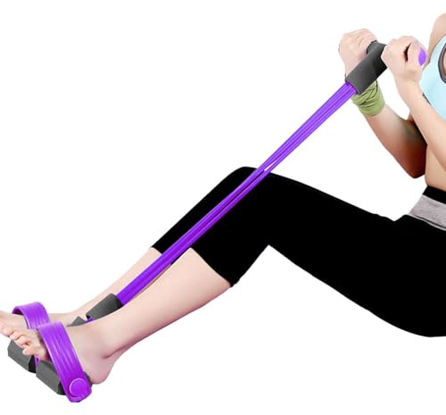 Corda Fitness Tirante a Pedale | Allenatore Elastico Leggero Per Tutto Il Corpo | Corda a Tensione e Fasce per Tirante a Pedale - per Casa Ufficio e All'aperto Addominali Braccia Gambe Allenamento Fit
