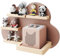 KD Essentials – Tonie-Regal, Display für Lautsprecher und Figuren (Kinderzimmer-Wandregal aus FSC-Holz, hält eine Toniebox und viele Tonies mit Magnethalterungen, schönes Wolkendesign, rosa)