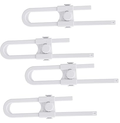 BESTonZON 4stücke Schiebeschubladenschloss Sicherheitsschloss Kinderschutzschloss Verstellbares Schutzschloss Für Schrank Bohren