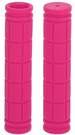 TUCKBOLD Bike Handlebar Grips Covers 120mm Long Lightweight | Bicycle End Grips Protector Pink 1 Pair