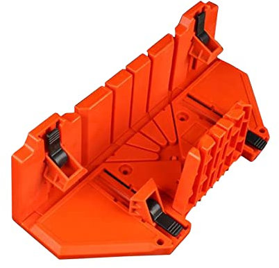 Boîte à onglets de 35,6 cm avec mâchoire mobile et antidérapante pour scie arrière Angles 45/22,5/90 degrés pour couper le sciage et le serrage Boîte pour le travail du bois