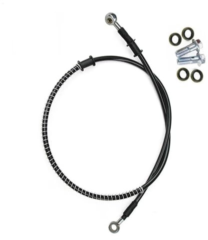 LXSKJ Accesorios de Freno Tubo De Manguera De Aceite De Embrague De Línea De Freno Hidráulico De Acero Trenzado para Motocicleta De 400 Mm A 2300 Mm M8 90° 28°(900mm)