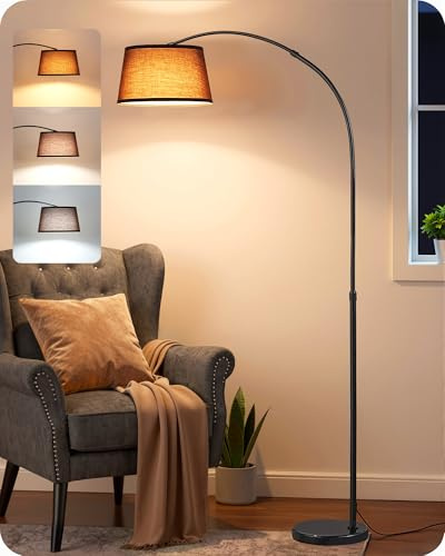 EDISHINE Lampada da Terra Altezza Regolabile, LED Dimmerabile, E27