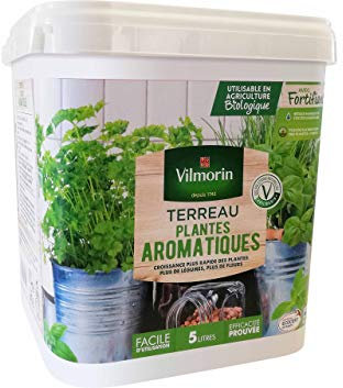 Vilmorin Terreau Potager, Jardinière Aromatique en Seau 5L