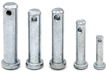 HEAVYTOOL Sicherungsbolzen verzinkt 12mm x 38mm (10 Stück) Bolzen Splintbolzen Stecksplint Sicherungsstift Steckbolzen