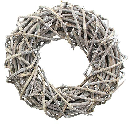 FRANK FLECHTWAREB Kranz Nostalgie, Nostalgie pur, AUD Rebenzweige, vielseitig verwendbar, ca. Ø 30 x 10 cm, Innen-Ø 10 cm, kann auch individuell gestalter Werden, vielseitige anwendung