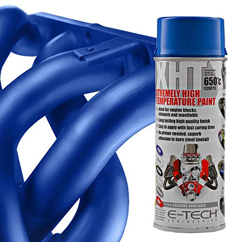 BITS4REASONS - NEW FORMULA E TECH XHT - XTREMELY HIGH TEMPERATURE (BLUE) PAINT HEAT RATED TO APPROX 650 C (1200 F)