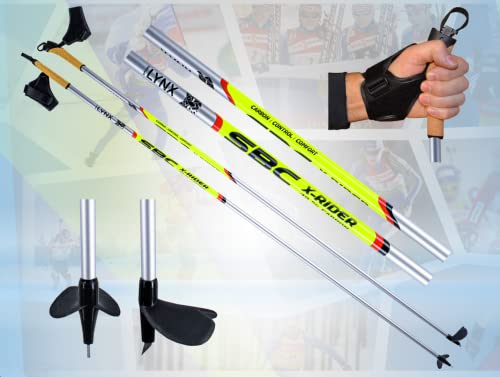 sportlynx X-Rider Carbon Langlaufstöcke Skating Stock Skistöcke (155 cm)