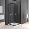 Duschkabine Schwarz 80x80 cm Eckeinstieg Doppel Schiebetür Duschkabine Eckeinstieg 6mm ESG Glas Duschabtrennung Duschwand Höhe 185 cm