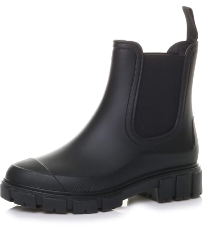 AJVANI Womens ladies wellingtons wellies waterproof rain chelsea ankle boots size