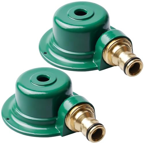 Rasensprenger, 2 Stück Rasensprinkler aus Metall, Gartensprenger Rasen Bewässerungssystem, 360 Grad Kreisregner, Rasensprenger Kleine bis Mittlere Fläche, Bewässerungsanlagen für Rasen