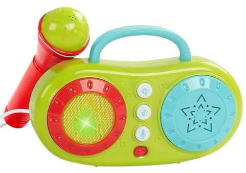 Giocattolo microfono, microfono per bambini - Macchina da canto microfonzionale multifunzionale Altoparlante karaoke | educativo elettrico per 3+ strumenti musicali per uso quotidiano
