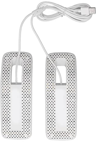 Désodorisant pour chaussures Sèche-chaussures électrique USB Portable Séchage rapide Sèche-bottes pour gants Chaussettes Boîte à bijoux Blanc Compact Léger Idéal pour les voyages