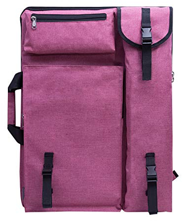 HOMDREAM Zeichentasche 4K Zeichentasche Sketch Drawing Board Bag Rucksack Art Student Special Outing Sketch Zeichentasche,Pink
