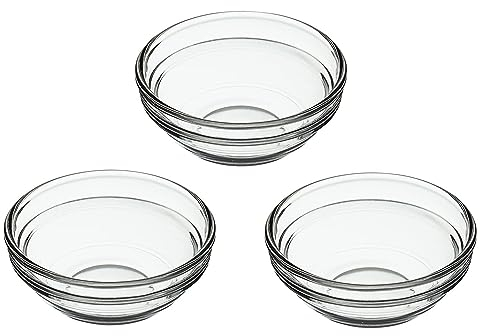 JOY STORE Dip-Schälchen aus Glas – 3 Stück Dip-Schälchen Ø 6 cm