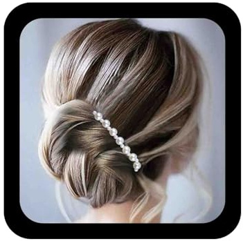 Allereya Pettine Capelli Perle Barrette Capelli Perle Pettine Capelli Perle finte Copricapo Sposa Perle francesi Fermaglio Capelli Copricapo Accessori Capelli Sposa per Donne e Ragazze (Stile A)
