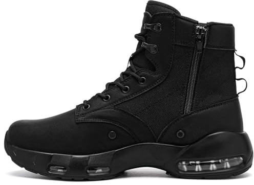 LARNMERN Botas Trabajo Hombres Zapatos Chef Cocina Calzado de Chef para Hombres Zapatos de Trabajo Ligeros Transpirables Zapatos de Cocina (46,Negro)