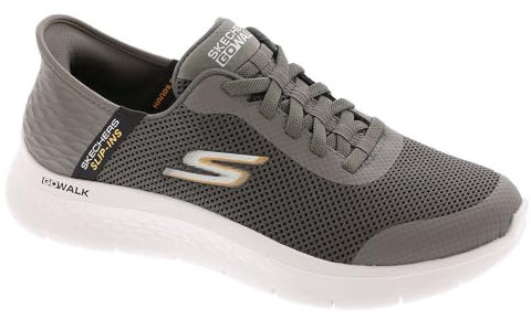 Skechers Herren Free Slip-ins: Go Walk Flex Hands Up Sneaker, Braun, 44 EU Weit