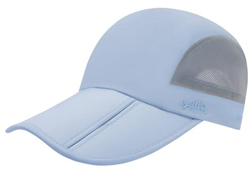 Bassdash Berretto da Baseball da Pesca Pieghevole UPF 50+ Impermeabile e Protezione Solare Cappello da Camionista Uomini Donne Regolabile