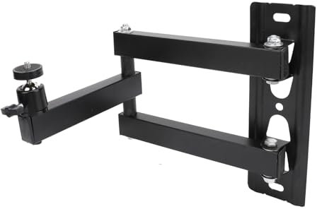 Universal Projektor Väggfäste, Kraftig Stålkonstruktion Mångsidig Justeringsbelastning 99lbs, Passar VESA 400X400 Mm, 360° Rotation, för Hemmabiokontor Mötesrum