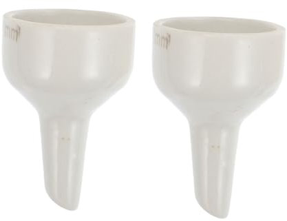 MUCKLILY 2stücke Büchnertrichter Aus Keramik Filtertrichter Für Labor Experimentiertrichter Mit Keramikfilter Wiederverwendbar Und Hochtemperaturbeständig
