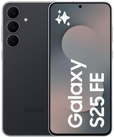 Samsung Galaxy S25 FE Smartphone AI, 3 anni di Garanzia del produttore, Display Dynamic AMOLED 2X 6.7'', Fotocamera 50MP, IP68, 8GB RAM, 256GB, Batteria a lunga durata, Jetblack [Versione Italiana]