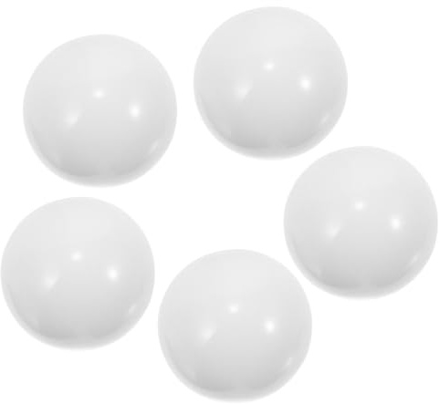 Kisangel 5 Pezzi Perline Rotonde in Acrilico Bianco per Ruota della Roulette Accessorio Indispensabile per Giochi da Tavolo e Feste