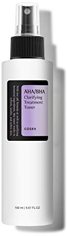 COSRX AHA/BHA Treatment Toner 5.07 fl.oz/ 150ml, Facial Exfoliating Spray for Whiteheads, Pores, & Uneven Skin, Korean Toner, Not Tested on Animals, Korean Skin Care