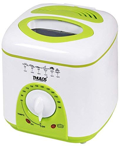 Thulos Nueva freidora eléctrica con Capacidad de 1 litro de Aceite, termostato y 950W TH-FR10.