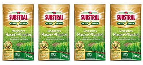 SUBSTRAL - Fertilizzante magico per prato, 14,4 kg, 3 in 1, per riparazioni