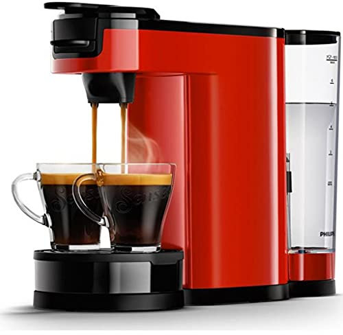 Philips HD6592/81 SENSEO Switch 2 en 1 - Cafetera de monodosis (máquina de café y filtro), color rojo