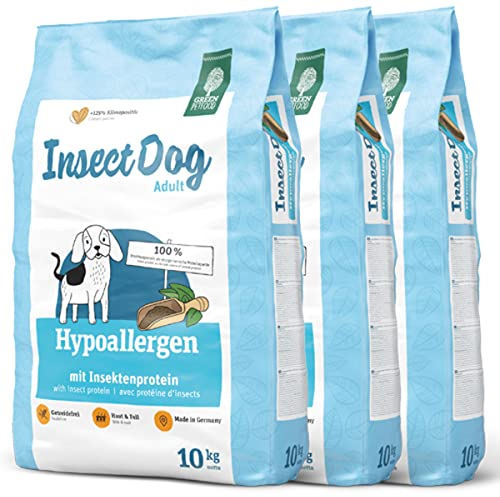 Green Petfood 3 x 10 kg InsectDog hypoallergen Adult Trockenfutter Sparpaket