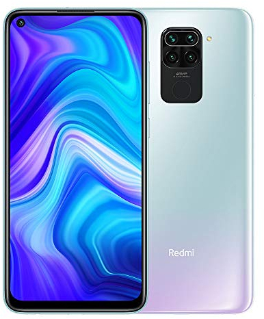 Xiaomi Redmi Note 9 Smartphone 4GB 128GB, 48MP Quad Camera, 6.53”FHD + DotDisplay, 5020 mAh, 3.5mm Headphone Jack NFC, Blanco [European version]