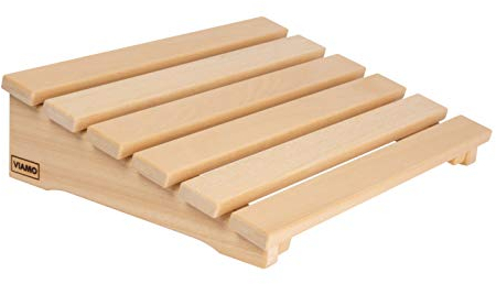 VIAMO® Sauna Appuie-tête en bois d'Abachi 39,5 cm x 30 cm