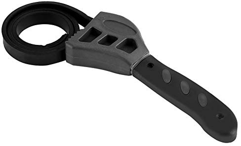 Pssopp Strap Wrench, Universal Jar Lid Opener 500mm Heavy Duty Rubber Pipe Wrench for Home Kitchen