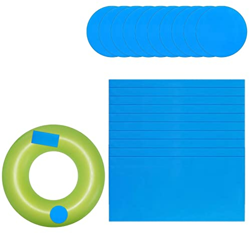 Kit di riparazione per piscine, adesivi di riparazione per piscine, toppe di riparazione per piscine, durevoli, autoadesivi, kit di riparazione per piscine per materassi ad aria
