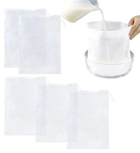 3 pezzi 200 sacchetti filtro in rete a maglia fine, 2 sacchetti filtro a maglia fine 300, sacchetto filtro latte di soia, sacchetto filtro latte di noci, filtro per latte di noci, filtro per