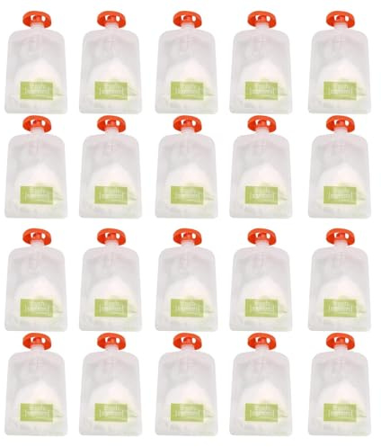 Estación De Compresión Para Alimentos Para Bebés Máquina De Alimentos Para Bebés Estación De Compresión De Alimentos Bolsas Recién Presionados Máquina De Bolsas Para Bebé (20 Bolsas, Sin Máquina)
