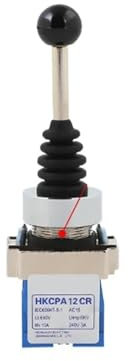 Interruptor con palanca de mandos XD2 serie HKC, monopalanca, interruptor maestro cruzado basculante, 2 vías, 4 vías, reinicio automático, bloqueo automático, 2NO, 4NO, tamaño del orificio 22mm(2 way