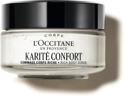 L'OCCITANE - Gommage Corps Riche Karité Confort - 200 ml - Exfolie et nourrit - Fabriqué en France
