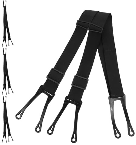 HOODANCOS Lot de 4 Bretelles Élastiques de Hockey Senior Taille L pour Pantalon Ceinture Antidérapante de Traction Accessoires de Protection pour Entraînement et Match sur Glace